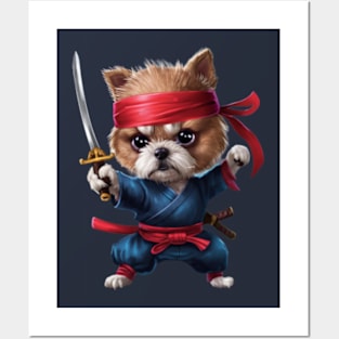 Ninja dog Posters and Art